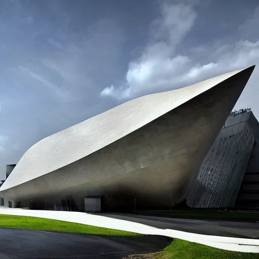 Image similar to stunning museum by Zaha Hadid