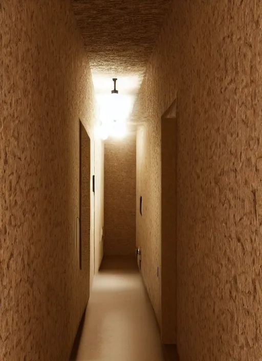 Image similar to hallway with eyes and meat and bone walls