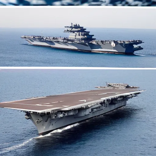 Prompt: photo of an aircraft carrier shaped like a panda is sailing in the space, chinese style