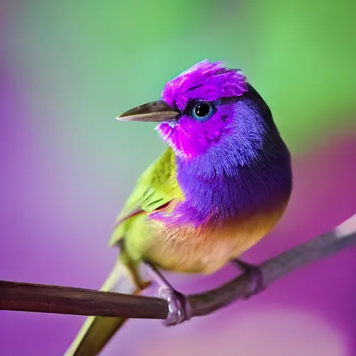 Image similar to purple bird cinematography