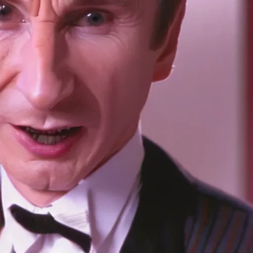 Image similar to liam neeson as pee wee herman, 8k, bowtie,