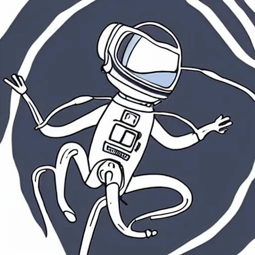 Image similar to an ant wearing an astronaut helmet on an airplane in the style of a cartoon