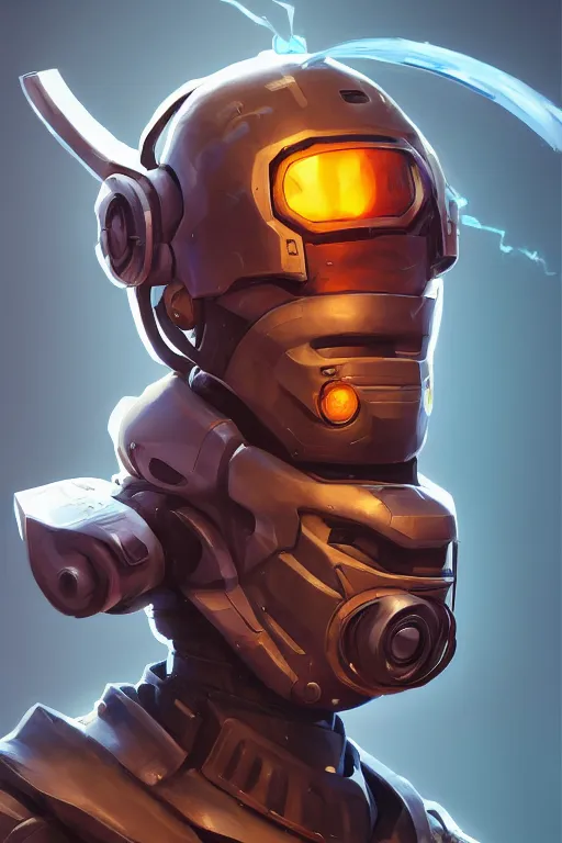 Image similar to epic mask helmet robot ninja portrait stylized as fornite style game design fanart by concept artist gervasio canda, behance hd by jesper ejsing, by rhads, makoto shinkai and lois van baarle, ilya kuvshinov, rossdraws global illumination radiating a glowing aura global illumination ray tracing hdr render in unreal engine 5