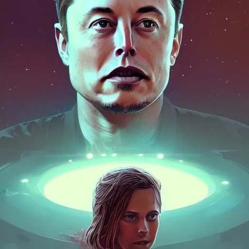 Prompt: Portrait of Elon Musk in a desolate space colony, fantasy, high detail, elegant, digital painting, WLOP, natural light, vibrant, intricate, textured skin, highly detailed, artstation, sharp, focus, illustration, Anna Dittmann, Ilya Kuvshinov, Nikolay Makovsky