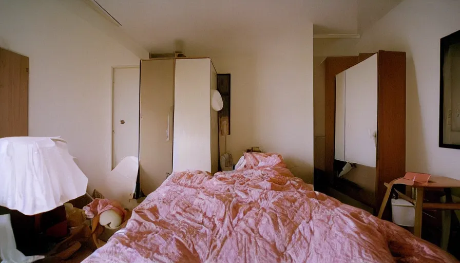 Image similar to interior of a bedroom in 1 9 9 9