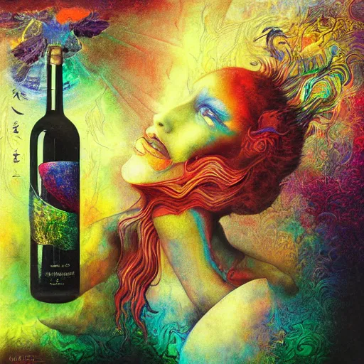 Image similar to japanese iridescent prismatic gallerie square chick malbec entree shiraz , by Pablo Picaso and Karol Bak and Ernst Fuchs , cyberpunk , vaporwave , abstract