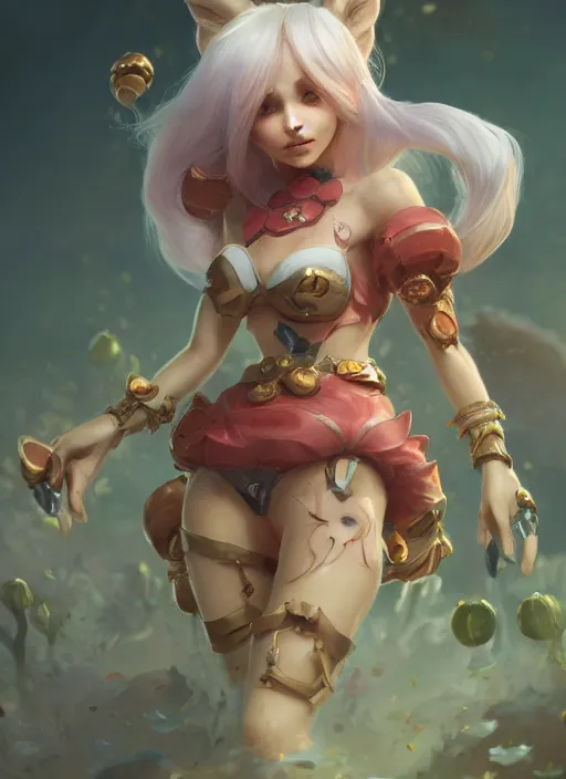 Prompt: poppy, from league of legends, au naturel, hyper detailed, digital art, trending in artstation, cinematic lighting, studio quality, smooth render, unreal engine 5 rendered, octane rendered, art style by klimt and nixeu and ian sprigger and wlop and krenz cushart