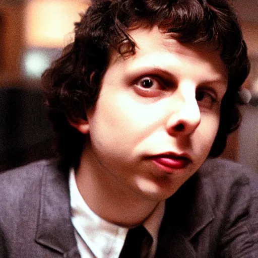 Prompt: michael cera in pulp fiction, photograph