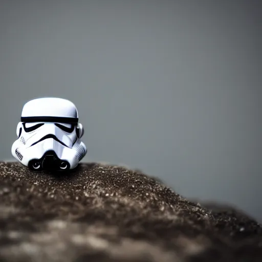 Image similar to a storm trooper riding a rancor, moody lighting, shallow depth of field,