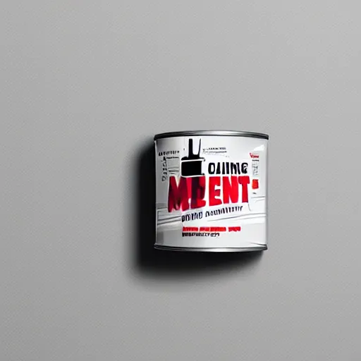 Image similar to can of paint ad, minimal, modern, magazine, catalogue