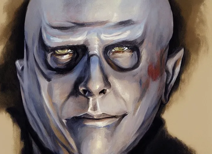 Image similar to a highly detailed beautiful portrait of michael myers by gregory manchess, james gurney, james jean