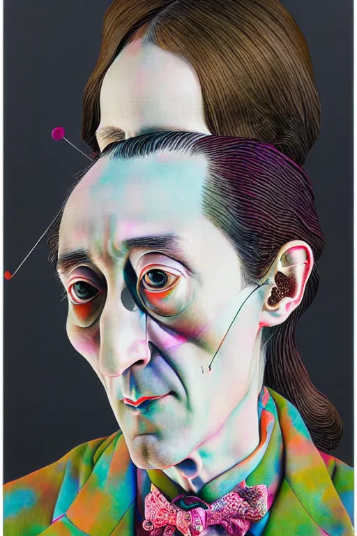 Image similar to full view, from a distance, of marcel duchamp, style of yoshii chie and hikari shimoda and martine johanna, highly detailed