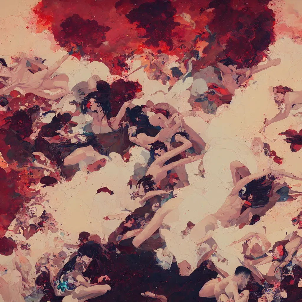 Prompt: the pandemonium of heaven descends on the willing, oil on canvas, by conrad roset, by jake parker, by antonio segura donat, sharp focus