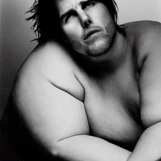 Prompt: Obese Tom Cruise, a photo by John E. Berninger, ultrafine detail, chiaroscuro, private press, associated press photo, angelic photograph, masterpiece