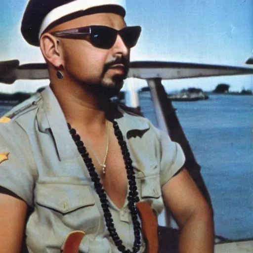 Prompt: sean paul at pearl harbor 1 9 4 1, photorealistic