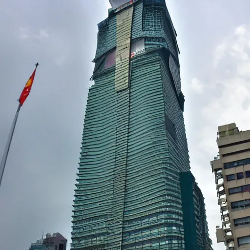 Image similar to anime style taipei 1 0 1