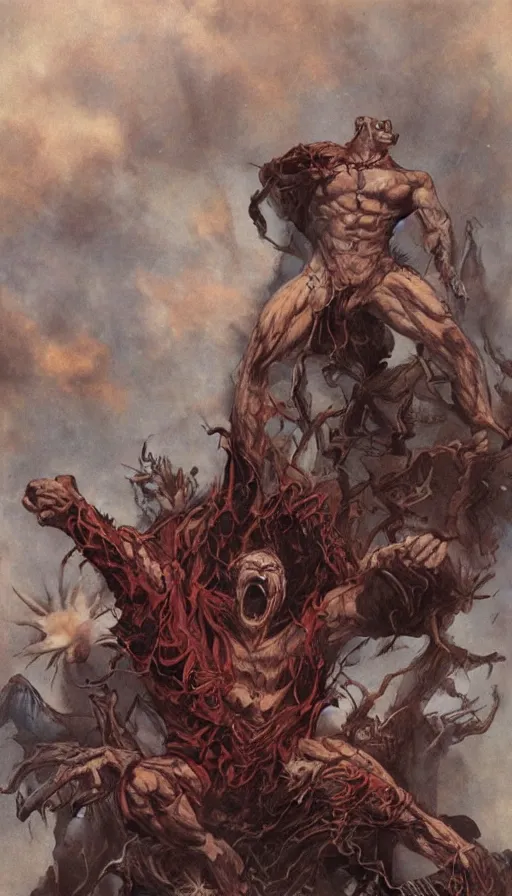 Image similar to rage, by gerald brom,