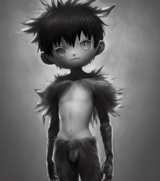 Prompt: attractive little boy wearing an cyborg angel suit, artwork in kentaro miura and made in abyss, inspired in astroboy smooth, beautiful lightness, anatomically correct, trending on pixiv, fascist composition, realistic