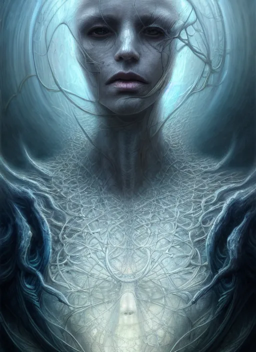 Prompt: closeup portrait shot of a ghost spirit in a scenic dystopian environment, intricate, elegant, highly detailed, centered, digital painting, artstation, concept art, smooth, sharp focus, illustration, artgerm, tomasz alen kopera, peter mohrbacher, donato giancola, joseph christian leyendecker, wlop, boris vallejo