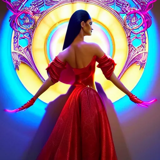 pia wurtzbach as darna, wax figure, glowing eyes, | Stable Diffusion ...