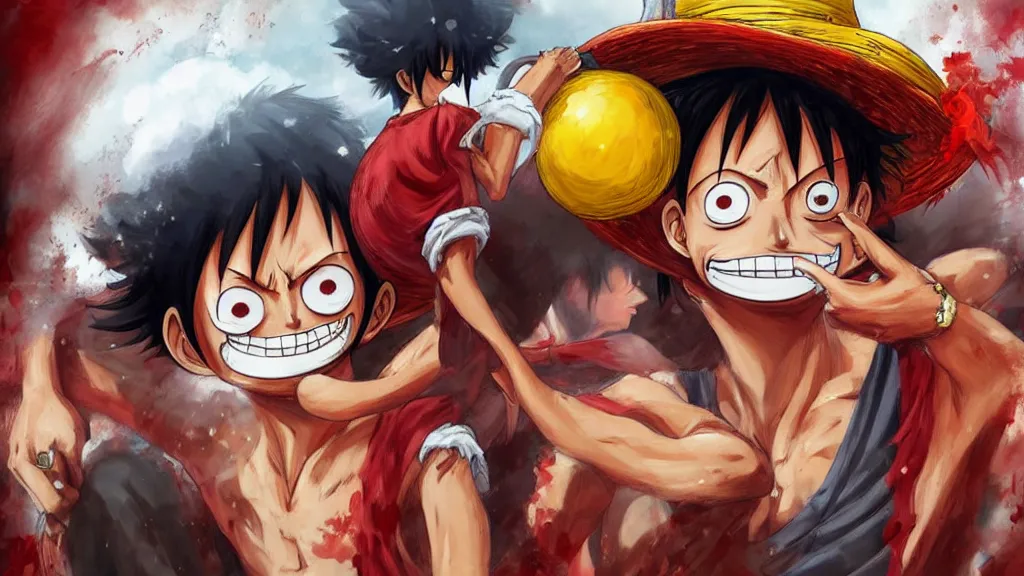 Prompt: monkey D. LUFFY, fantasy artwork, award winning, very very very very very very very beautiful, artstation