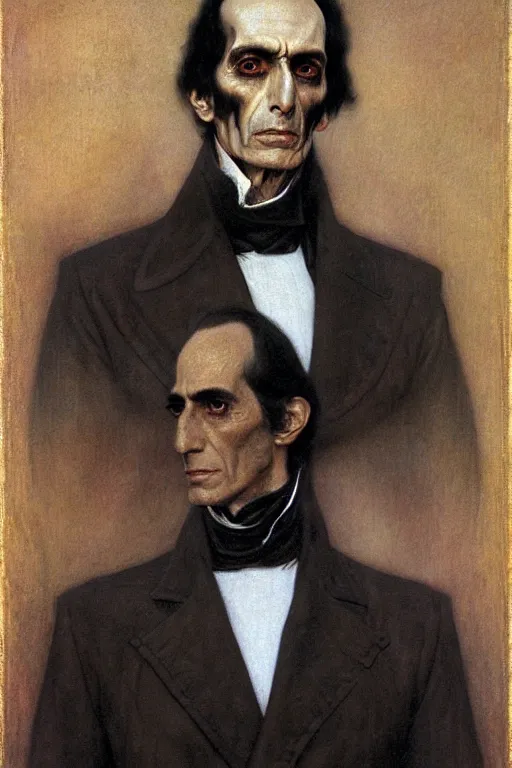 Image similar to a portrait of simon bolivar by wayne barlowe, gustav moreau, goward,  Gaston Bussiere and roberto ferri, santiago caruso, and austin osman spare, occult art