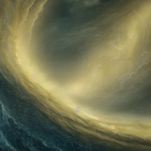 Image similar to beautiful face of the pummelling maelstrom evocation in the days of noah, detailed, intricate, advanced, 8 k resolution