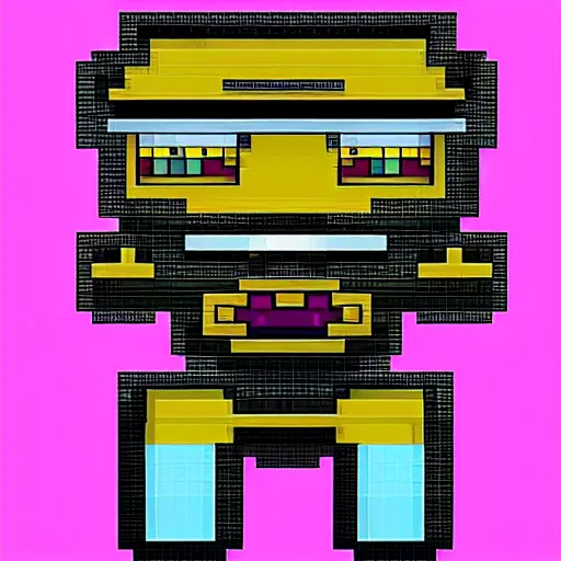 Image similar to rapper in pixel art