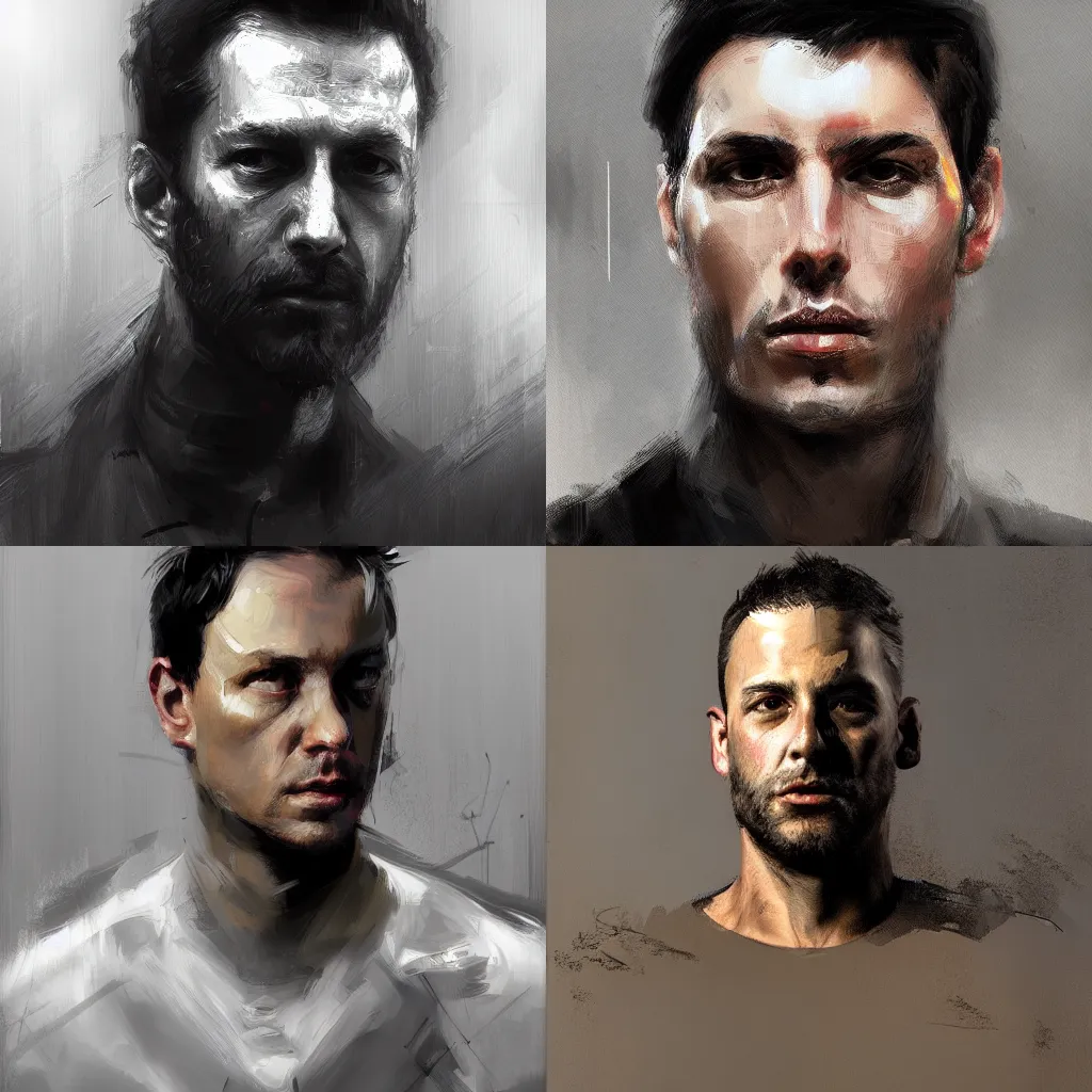 Prompt: A hyperdetailed digital oil portrait painting of Lex Fridman in the style of Guy Denning and Ruan Jia. Trending on ArtStation and DeviantArt. Digital art.