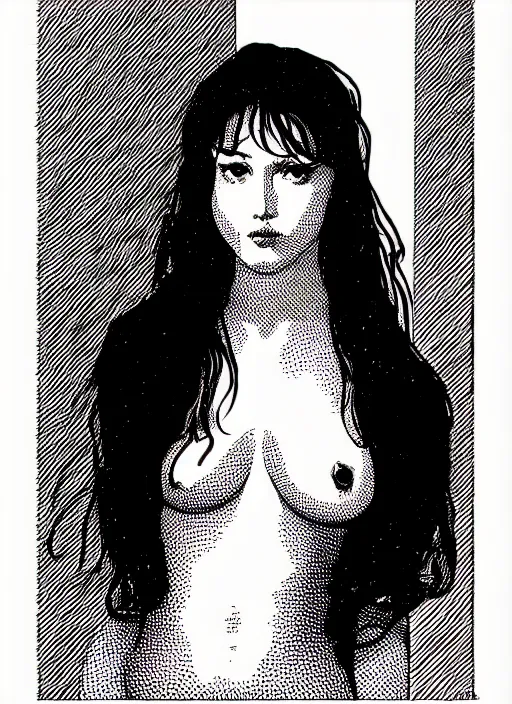 Image similar to a portrait of a pretty young lady by apollonia saintclair