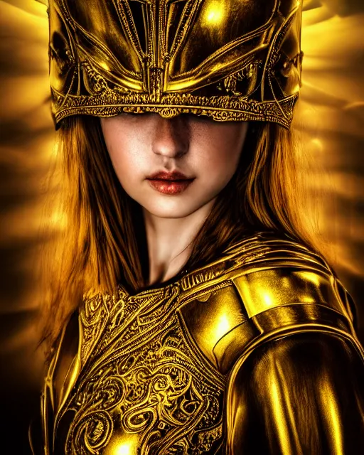 Prompt: cell shaded portrait of woman in shining golden armor, high production value, intricate details, high resolution, hdr, high definition, masterpiece, realistic, ultrarealistic, highly detailed, hd, sharp focus, non blurry, sharp, smooth