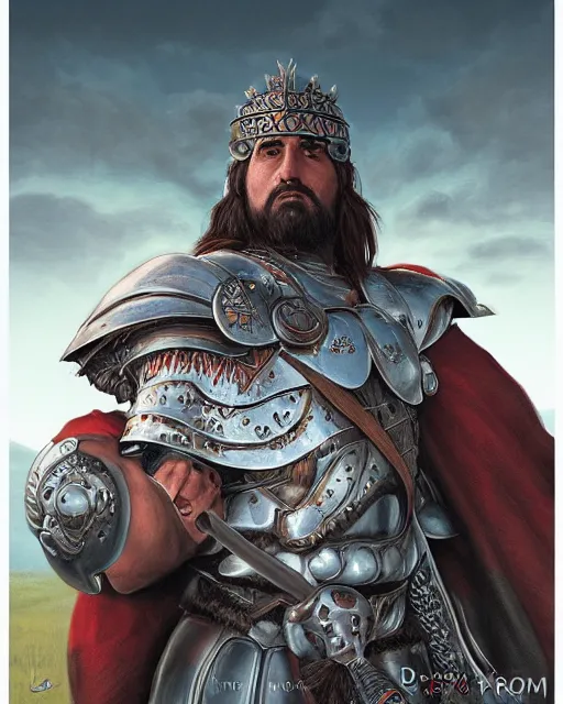Image similar to ultrarealistic illustration of barbaric spanish conquistador, symmetrical, by daniel zrom and studio ghibli and artgerm