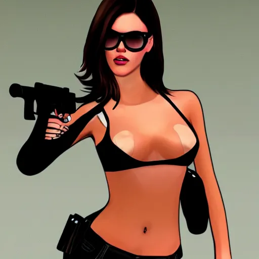 Prompt: gta style, gorgeous, girl