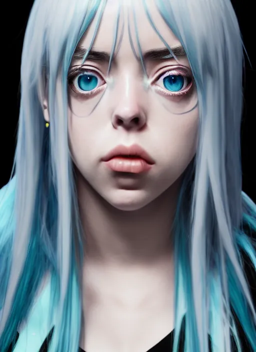 Image similar to billie eilish as anime character, ultra detailed, trending on artstation, concept art, octane render, unreal engine,