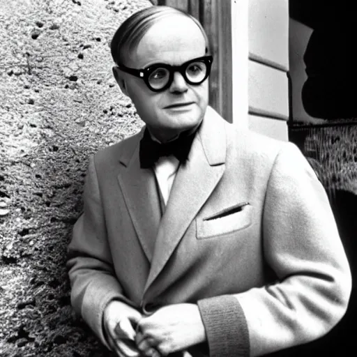 Prompt: Truman Capote in Italy