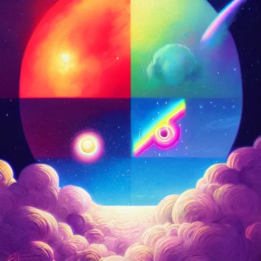 Prompt: an cosmic wonder lithograph of nyan cat, by stanley artgerm lau, wlop, rossdraws, james jean, andrei riabovitchev, marc simonetti, and sakimichan, tranding on artstation