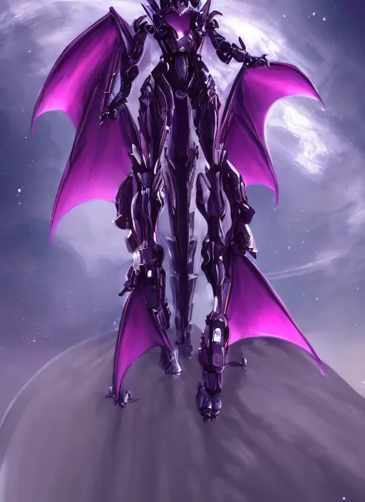 Prompt: cinematic, hyperdetailed elegant beautiful stunning giantess anthropomorphic mecha hot female dragon goddess, sharp spines, sharp metal ears, smooth purple eyes, smooth fuschia skin, silver armor, bigger than galaxy, epic proportions, epic scale, macro giantess, warframe, destiny, furry, dragon art, goddess art, giantess art, furaffinity, octane