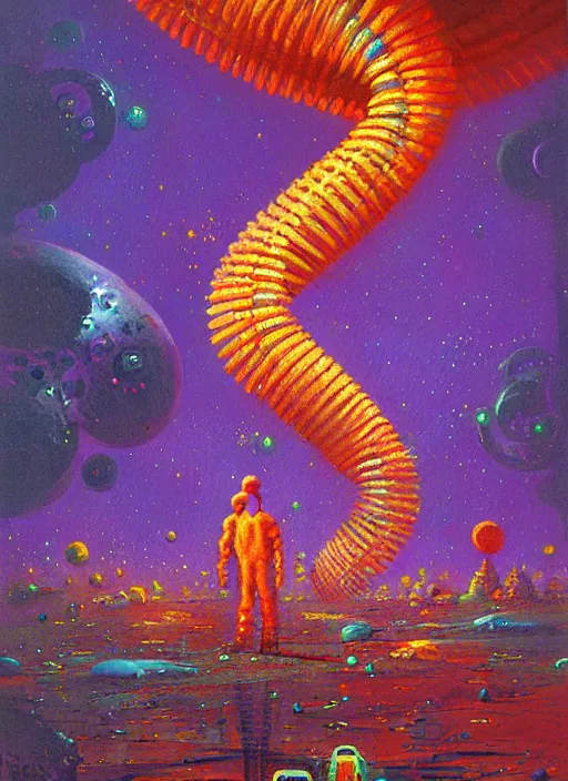 Prompt: dna string by paul lehr