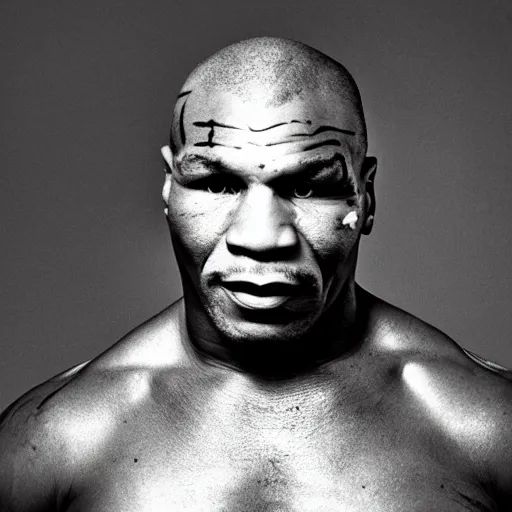 Prompt: a detailed photograph of mike tyson as an ancient egyptian pharaoh
