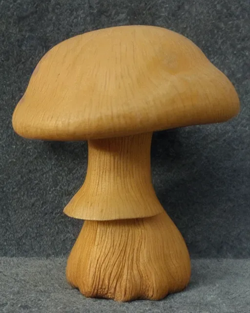 Image similar to wooden carving statue of a mushroom cloud, product picture, ebay listing thumbnail