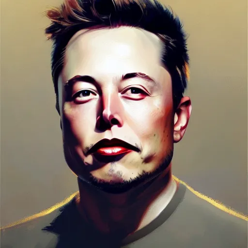 Prompt: of an ultradetailed beautiful portrait panting of elon musk, front view, oil painting, by ilya kuvshinov, greg rutkowski and makoto shinkai