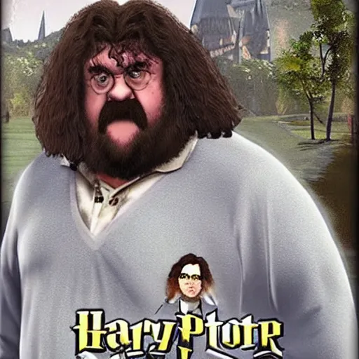 Image similar to harry potter ps 2 hagrid in grand theft auto