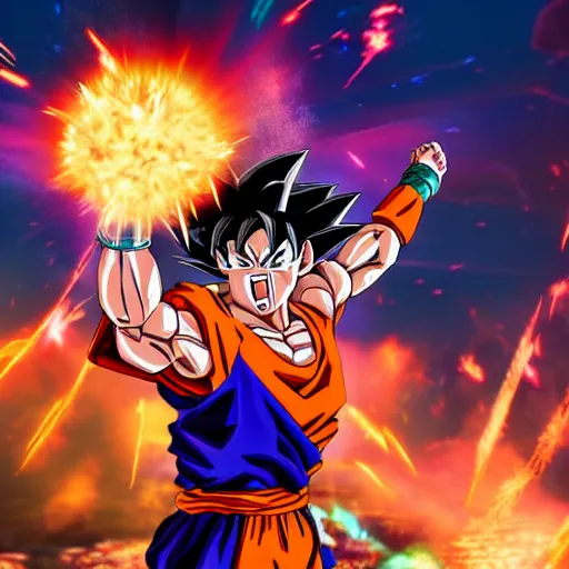 Super Saiyan Blue Goku (Dokkan Battle Card Render) by