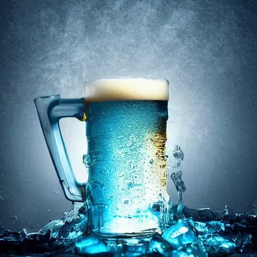 Image similar to the picture of the coldest beer in the world , trending on art station , epic , epic light