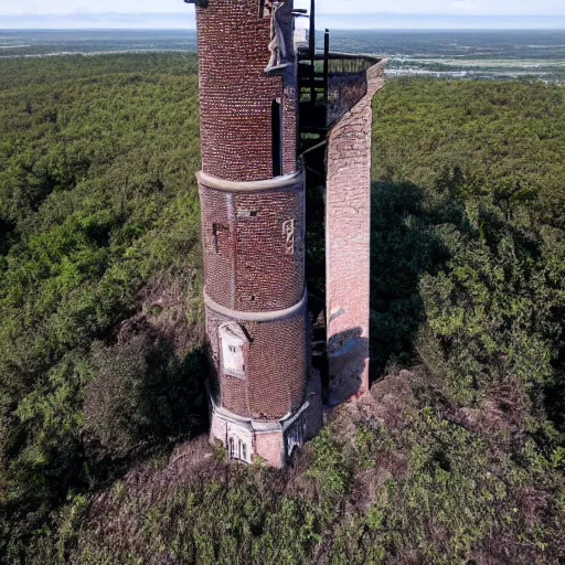 Prompt: abandoned wizard tower with observatory 4k