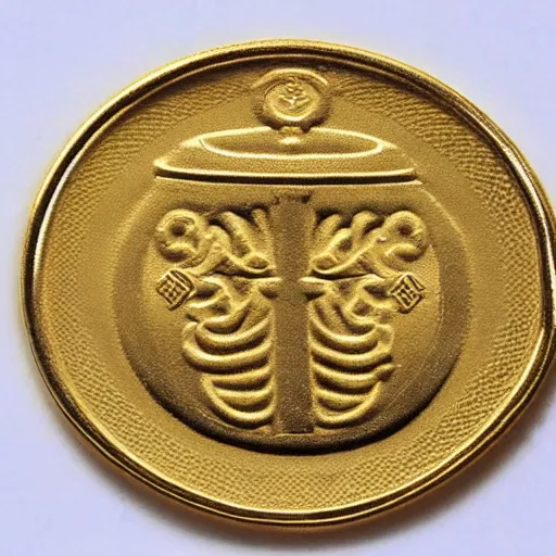 Image similar to gold coin design for the holy grail