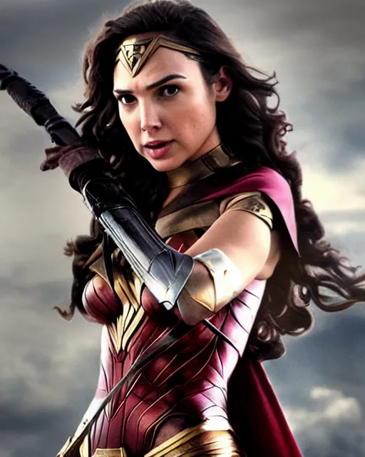 Image similar to gal gadot actress from death on the nil portraying a beautiful jaina solo from star wars legends, beautiful gal gadot jaina solo in a jedi robe, without wonder woman armor, movie, hyper realistic, hollywood promotional image, imax, 8 k