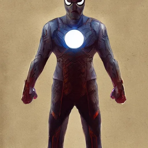 Prompt: half - man half - ghost superhero concept art for the marvel cinematic universe