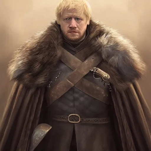 Image similar to the cast of game of thrones as boris johnson, anatomy, bathed in light, highly detailed, photorealistic, artstation, smooth, sharp focus, illustration, unreal engine 5, 8 k, art by artgerm and greg rutkowski and edgar maxence