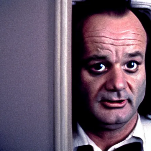 Image similar to bill murray plays jack torrance in the shining, movie still, promotional shot